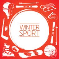 winter sports background N3