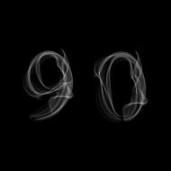 Smoke font Numbers 9 0