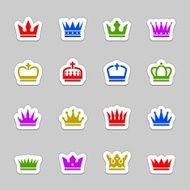 Crown icon set N2