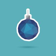 Christmas ball abstract isolated on a white backgrounds vector illustration N3
