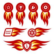 Flame emblems
