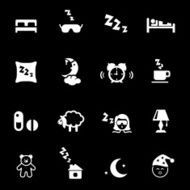 Bed time icons