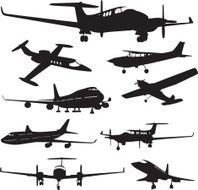 Airplane Silhouette N27