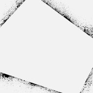 Ink blots frame abstract