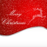 Christmas card with a deer