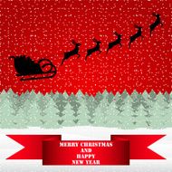 Santa Claus riding on a reindeer N2
