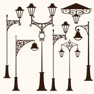 retro street lamp