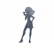Martini girl (Vector)
