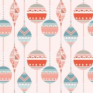 Christmas seamless pattern with balls N3