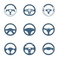 Steering wheels silhouettes