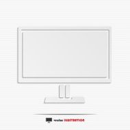 Abstract monitor web icon