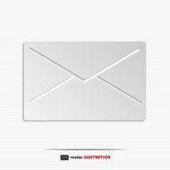 Abstract closed envelope web icon