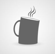 Cup of hot drink flat icon N2