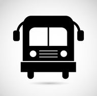 Bus icon isolated on white background