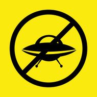 UFO icon VECTOR illustration
