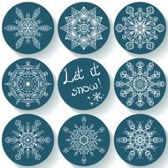 collection of snowflakes N6