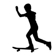 skateboarders silhouette N10