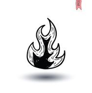 Fire flame icon vector illustration N4
