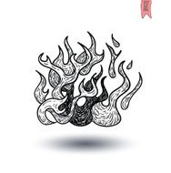 Fire flame icon vector illustration N5