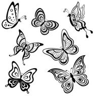 Butterflies contours