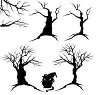 halloween trees set