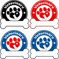 Collection of Logo With Dog Paw and Bone - 4