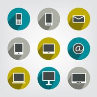 Set of communicatin icons