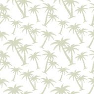 Seamless pattern with silhouettes tropical coconut palm trees N2