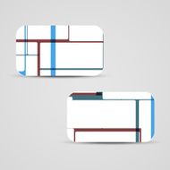 Vector business-card set for your design N121