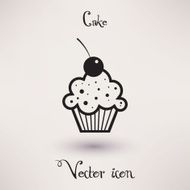 Pictograph of cake Vector icon Template for your design