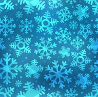 Different blue snowflakes set