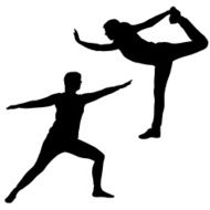 Vector silhouette of a couple N221