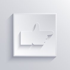 Vector light square icon Eps 10 N17