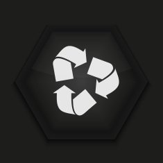 Vector creative icon on black background Eps10 N18