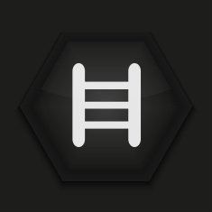 Vector creative icon on black background Eps10 N20