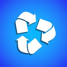 Vector icon on blue background Eps10 N14