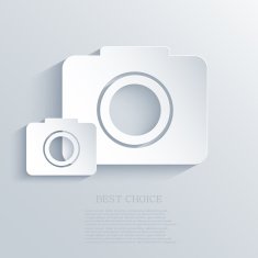 Vector camera icon background Eps10 N2