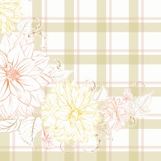 Excellent pattern with chrysanthemum