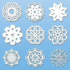 Paper Snowflakes set