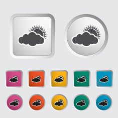 Cloudiness single icon N4