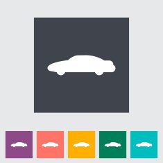 Car flat icon N9