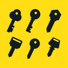 Key Silhouette Icons