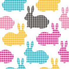 Rabbits seamless pattern N6