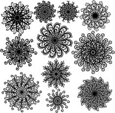 Set Snowflakes N3