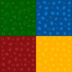 Set of Christmas seamless patterns N7