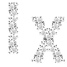 alphabet Letter IX