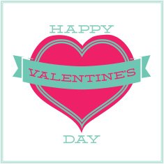 Greeting card for Valentine's Day Minimalism N2
