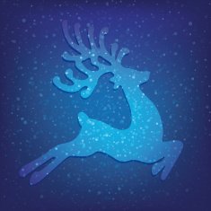 reindeer winter background N2