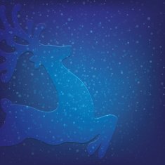 reindeer winter background N3