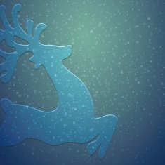 reindeer winter background N4
